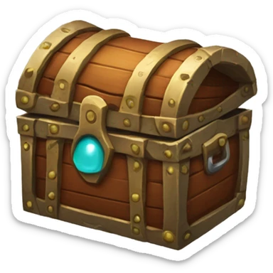 mimic chest with tongue, dungeons and dragons sticker