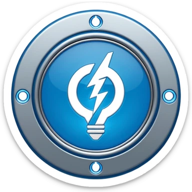 create a logo for company named Noor Electro mechanical Works LLC UAE with electricity symbol in center sticker