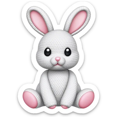 Lapin crochet 🧶 sticker