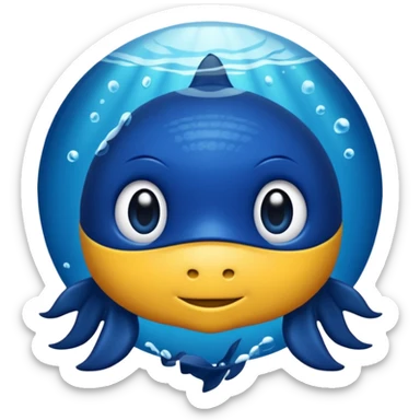 Deep Ocean with background  sticker