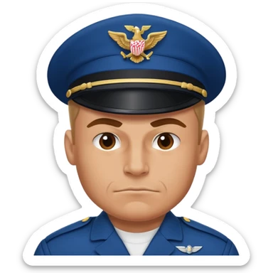 big powerful pumped-up fighter of the navy sticker