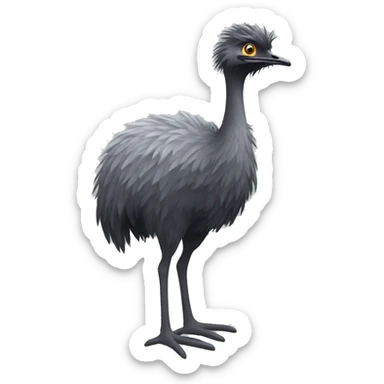 Full Body Emu sticker