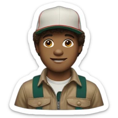 Dustin from stranger things  sticker