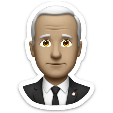 Noir dit merci à macron sticker