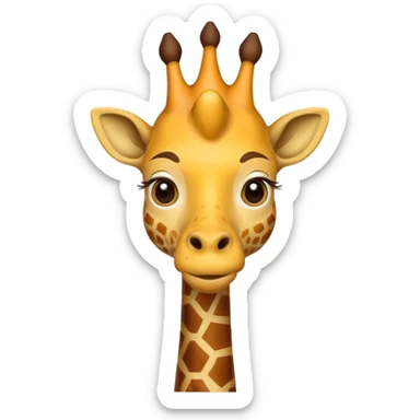 king giraffe sticker