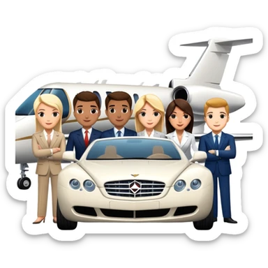 Grant Cardone, Tai Lopez, Josh King Madrid, Alex Hormozi, Iman Gadzhi, Daniel G, Branden Condy, Patrick Bet-David, Dan Henry, Luke Belmar, Shelby Sapp, Leila Hormozi, Tefi Valenzuela, business, influencers, friends, rich millionaire success lifestyle, private jet , supercars, success, sales sticker