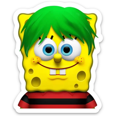 Chucky spongebob hybrid sticker