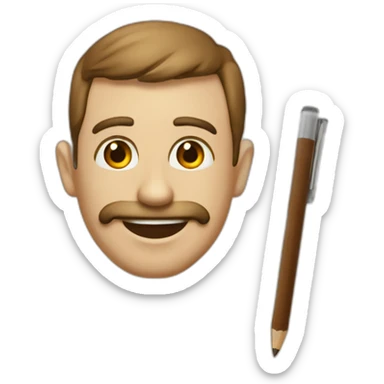 libreta y lapiz sticker