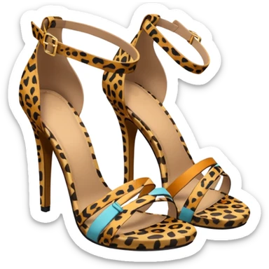 Guess leopard print women's sandals  sticker