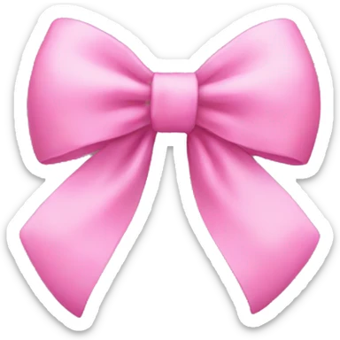 pink bow sticker