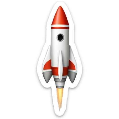 make me an image of rocket but replace the rocket with capitalized letter A sticker