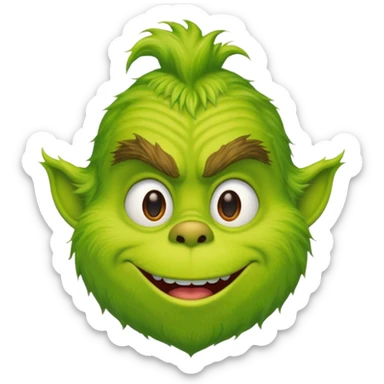 Grinch mano sticker
