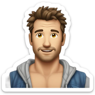 Robert Scott Wilson as a beach bum sticker