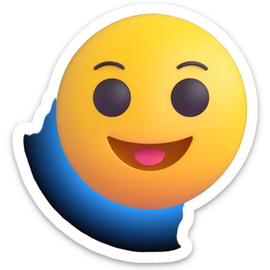 A bold yellow emoji face with the text “L 5” clearly written on it in black letters, centered sticker