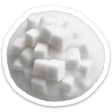 Granulated white sugar  sticker