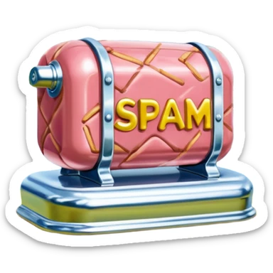  SPAM meat jeff koons style sculpture fine art french landscape  sticker