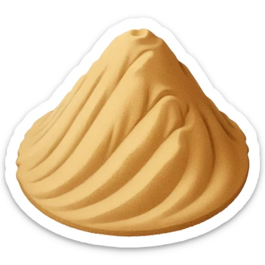 a sand themed yes sticker