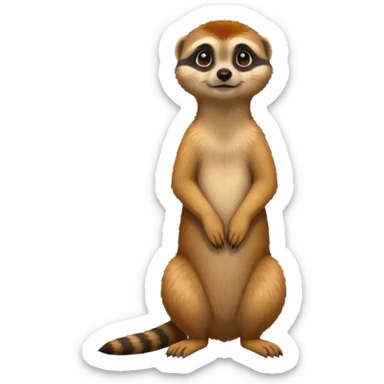 a meerkat standing sticker