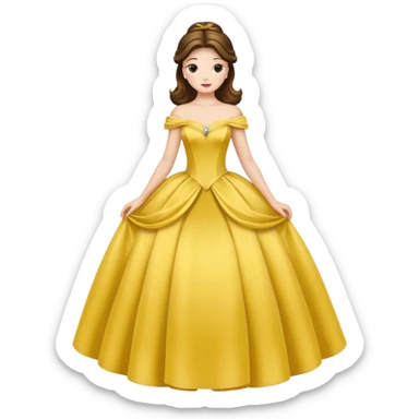 Belle from Beauty and the Beast sticker