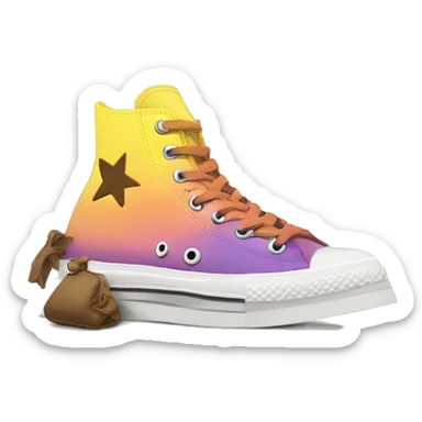 platform run star hike converse sticker