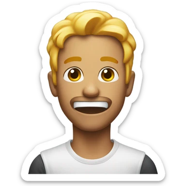 🤨 with the mouth open wide with grills  sticker