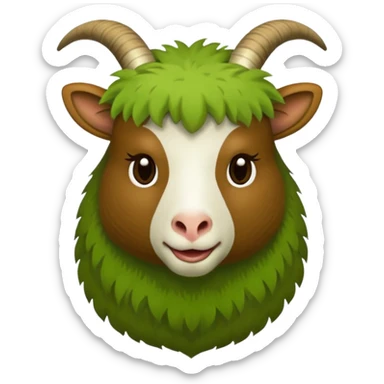 Kiwi goat sticker