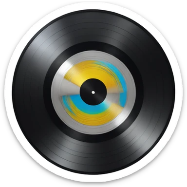 Vinyl-record-collection sticker