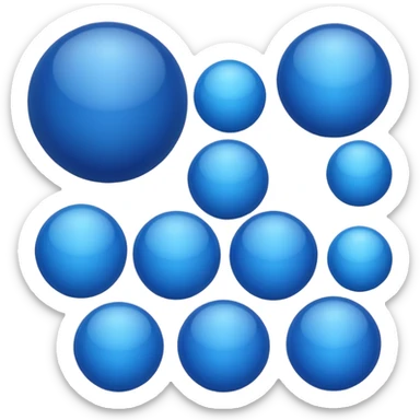 Blue balls sticker