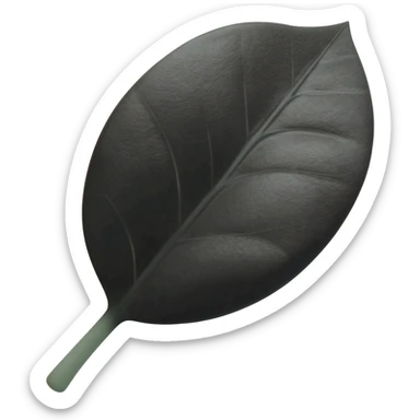 black leaf sprout🌱 sticker