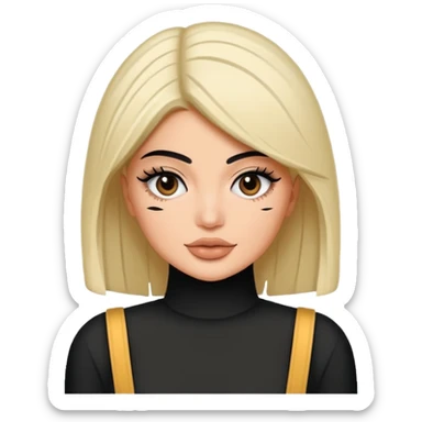 Kyile Jenner beyaz tenli ve düz baddy sticker