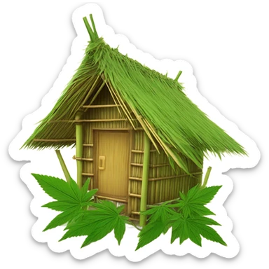 thai hut cannabis on a cannabis tree sticker
