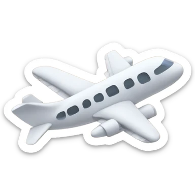 A plane with a dog on top of it sticker