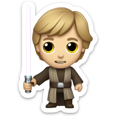 Luke skywalker purple light saber sticker