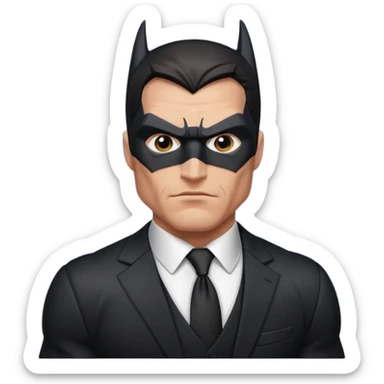 batman sem a mascara sticker