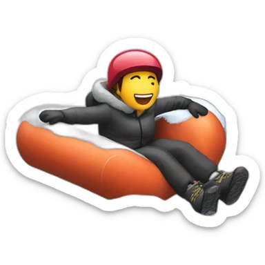 snow tubing sticker