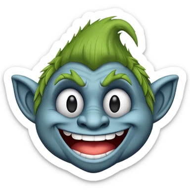 I wanna make troll face emoji sticker