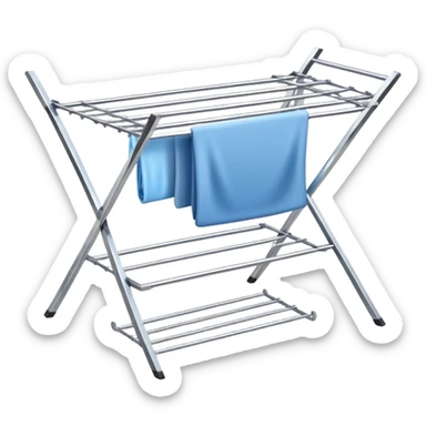 Laundry drying rack sticker