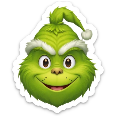 The Grinch is penes sticker