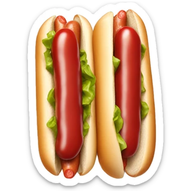 Ketchup on hotdog  sticker