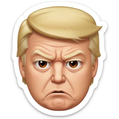 trump  angry sticker