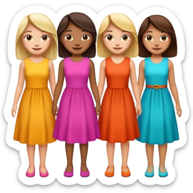 generate me a girls power sticker