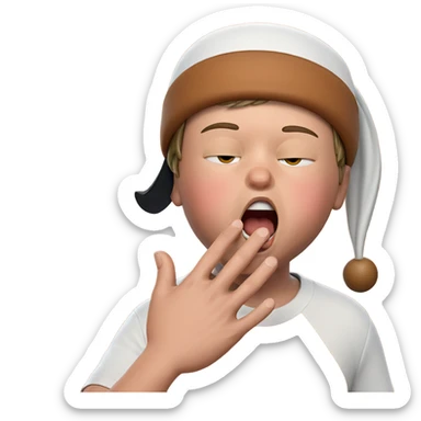 boy in a funny hat sticker