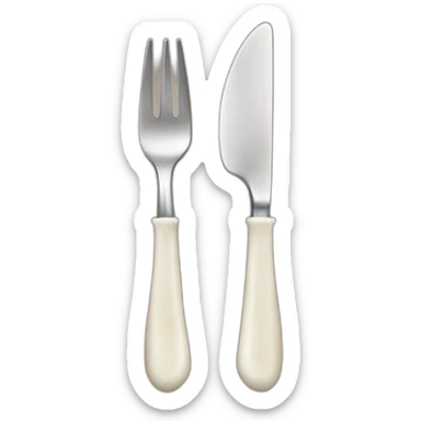 bone handled cutlery sticker