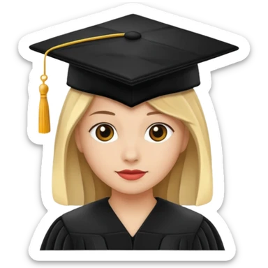 A graduation cap from Denmark sticker