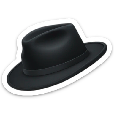 black hat sticker