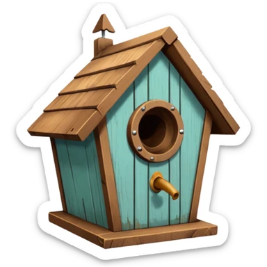 Birdhouse sticker