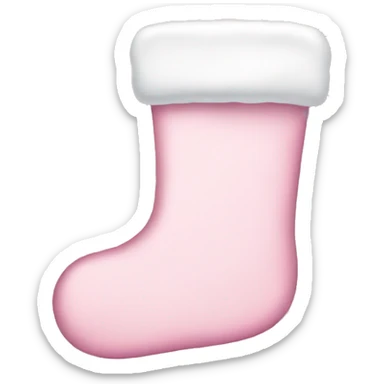  light pink Christmas stocking sticker