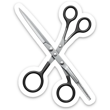  hairdressing scissors sticker