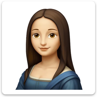 monalisa painting sticker