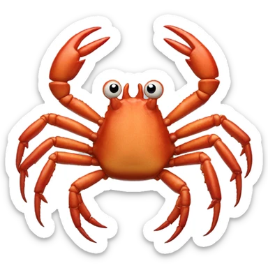 King crab muppet sticker